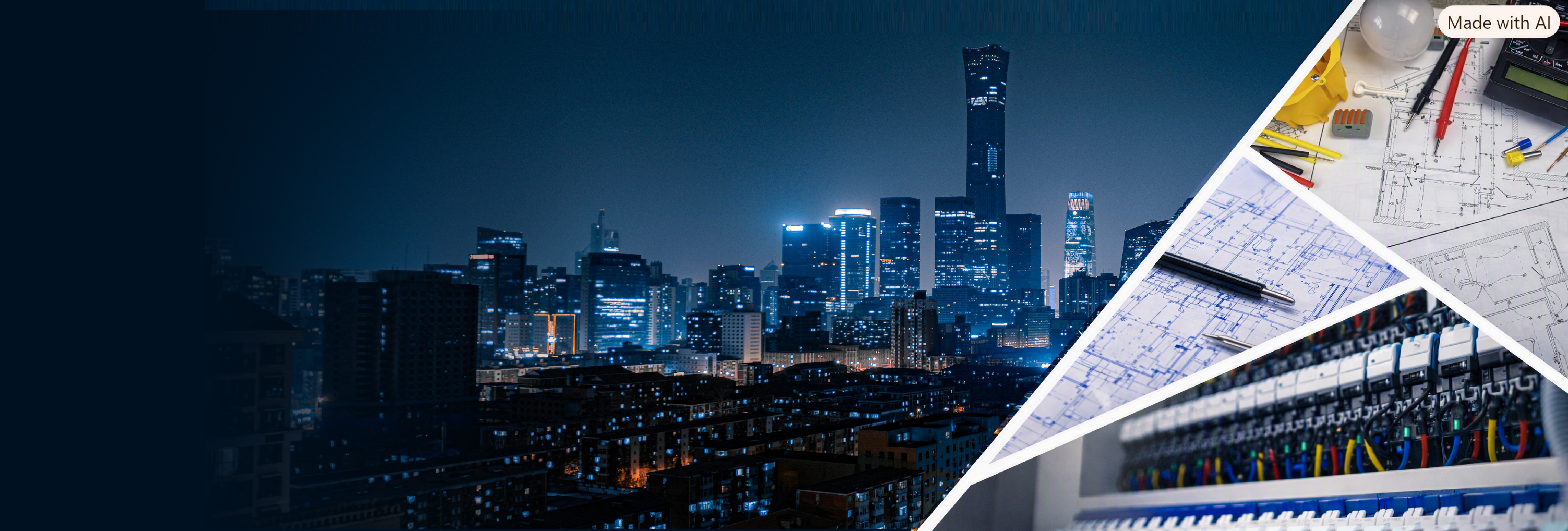 Mumbai city skyline at night